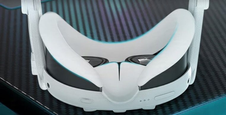 ZESTAW 7w1 SILIKONOWA OCHRONA ETUI DO OCULUS META QUEST 3 VR OSŁONA BIAŁA - obrazek 5