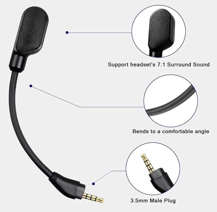 MIKROFON DO SŁUCHAWEK HYPERX CLOUD III 3 WIRED / WIRELESS + LED HQ - obrazek 6