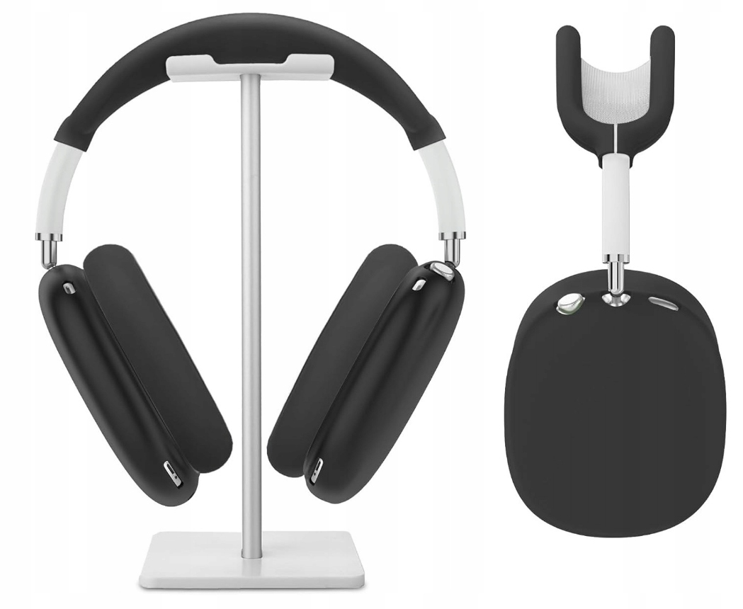 ZESTAW 3W1 DO AIRPODS MAX SILIKONOWA OCHRONA ETUI NAUSZNIKI GĄBKI POKROWIEC - obrazek 2