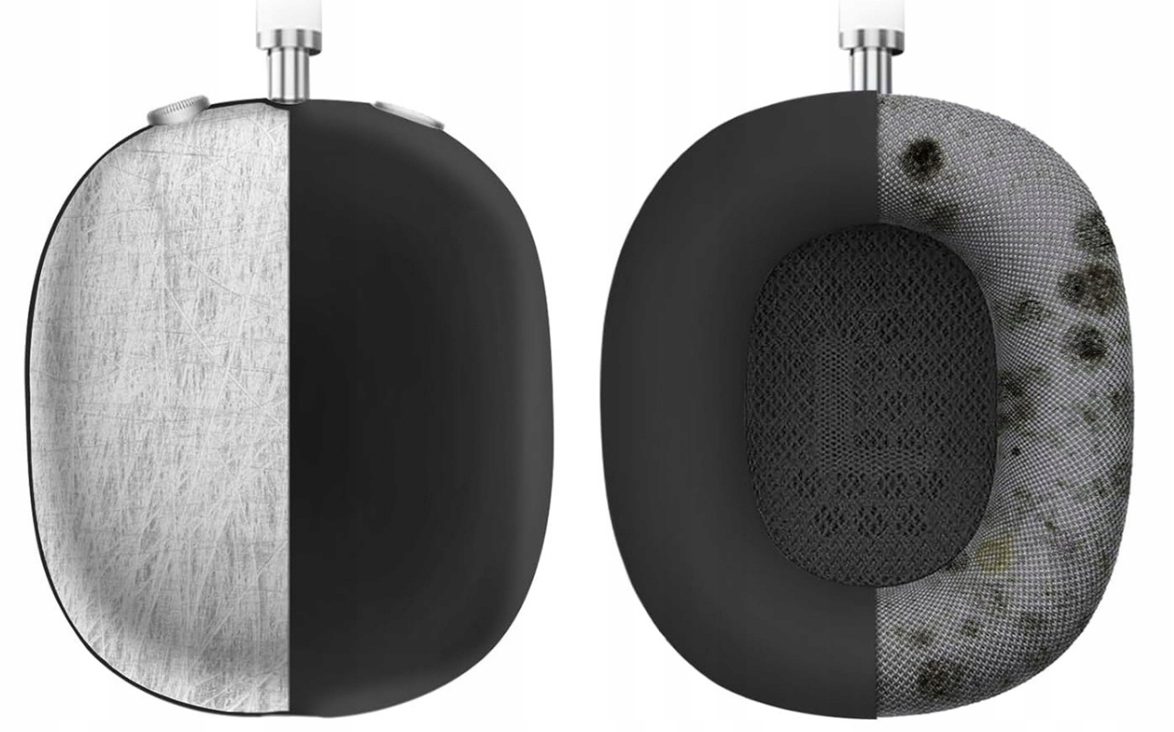 ZESTAW 3W1 DO AIRPODS MAX SILIKONOWA OCHRONA ETUI NAUSZNIKI GĄBKI POKROWIEC - obrazek 6