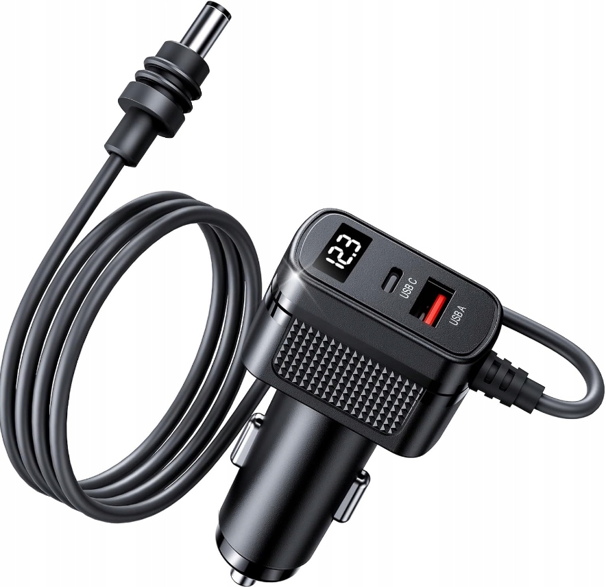 KABEL ZASILAJĄCY DO STARLINK CAR Do DC z USB-A i USB-C 3M, 100 W 12-24V - obrazek 2