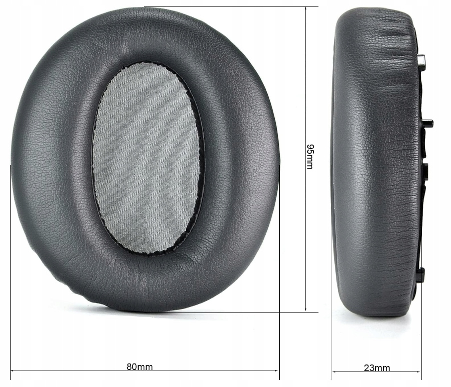 NAUSZNIKI DXS GĄBKI PADY DO EDIFIER W820NB WYMIENNE CZARNE JAKOŚĆ + GRATIS - obrazek 3